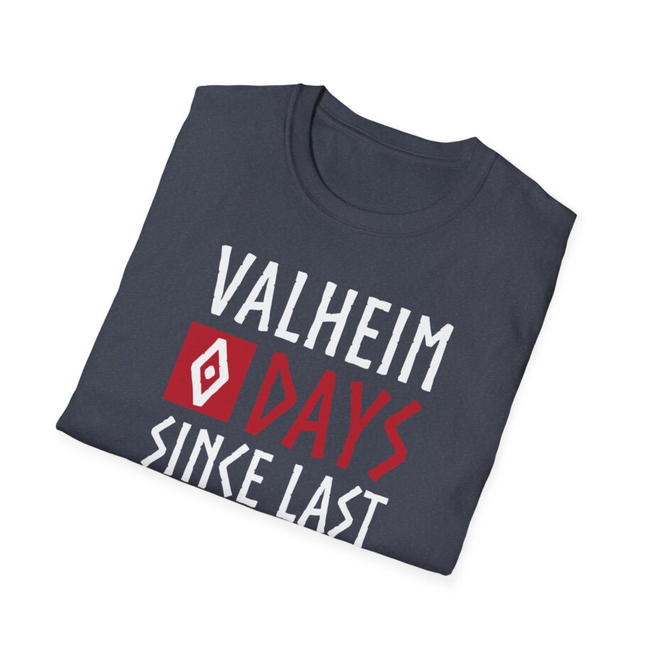 Valheim 0 Days Since Last Accident  Unisex Softstyle T-shirt