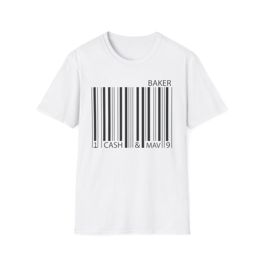 Maverick Barcode Baker Unisex Softstyle T-shirt