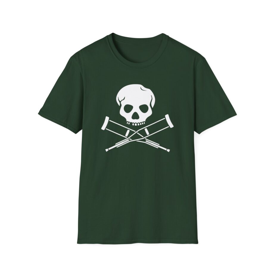 Jackass Skull and Crutches Unisex Softstyle T-Shirt