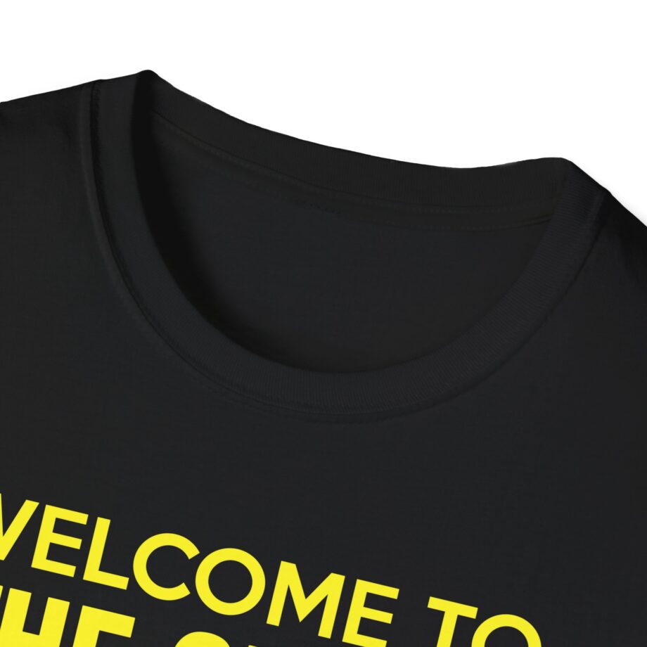 Bleachers  Welcome to the Greek Now, Go Home Unisex Softstyle T-shirt