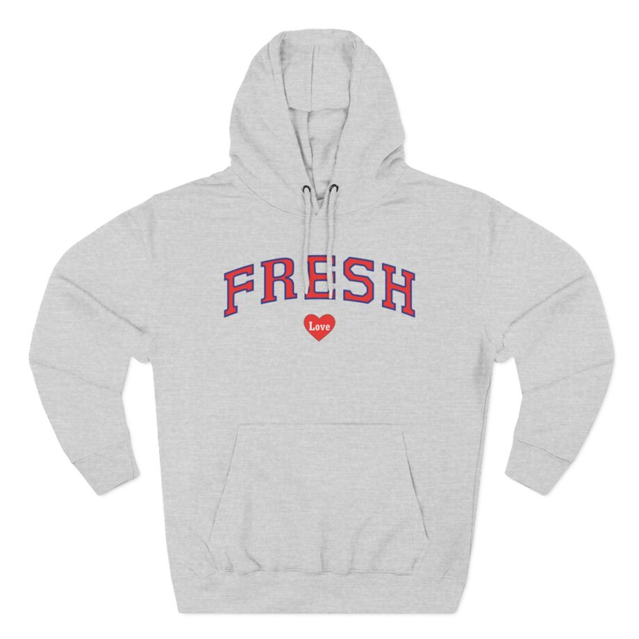 Fresh Love Heart  Three-panel Fleece Hoodie