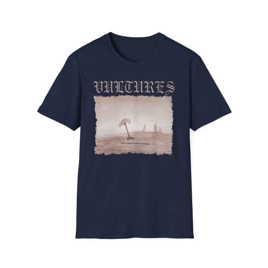 Vultures Graphic Unisex Softstyle T-Shirt - Edgy Vintage Art Tee