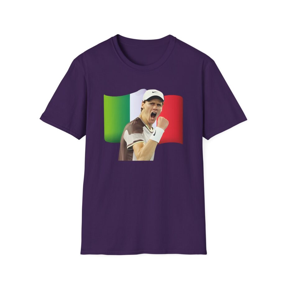Jannik Sinner Italian Tennis Star Fan Unisex Softstyle T-Shirt