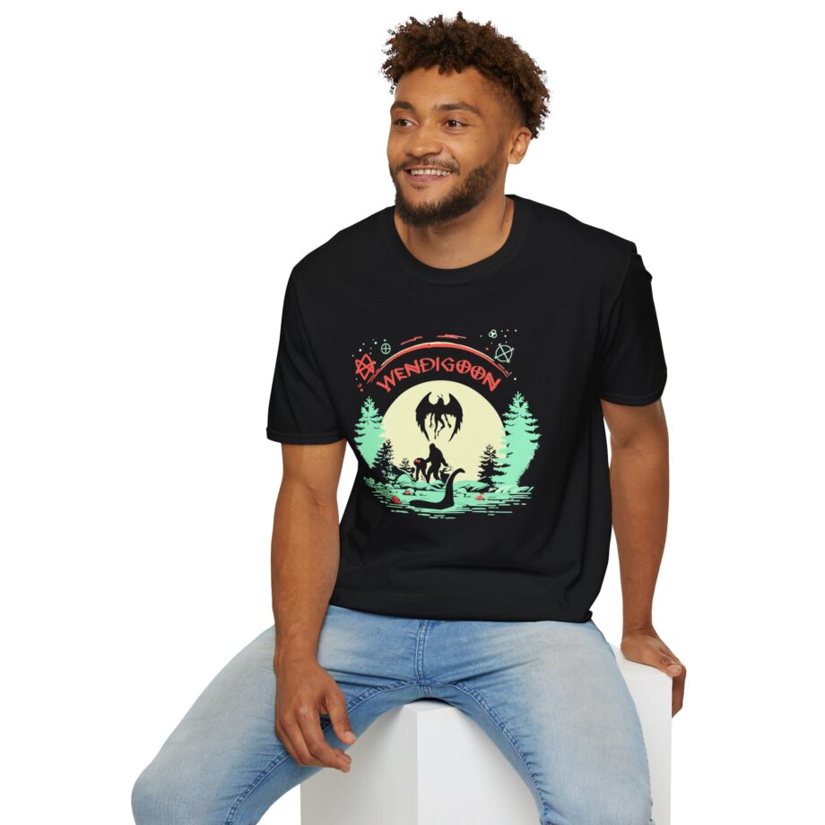 Wendigoon Cryptids on Tour Unisex Softstyle Tee