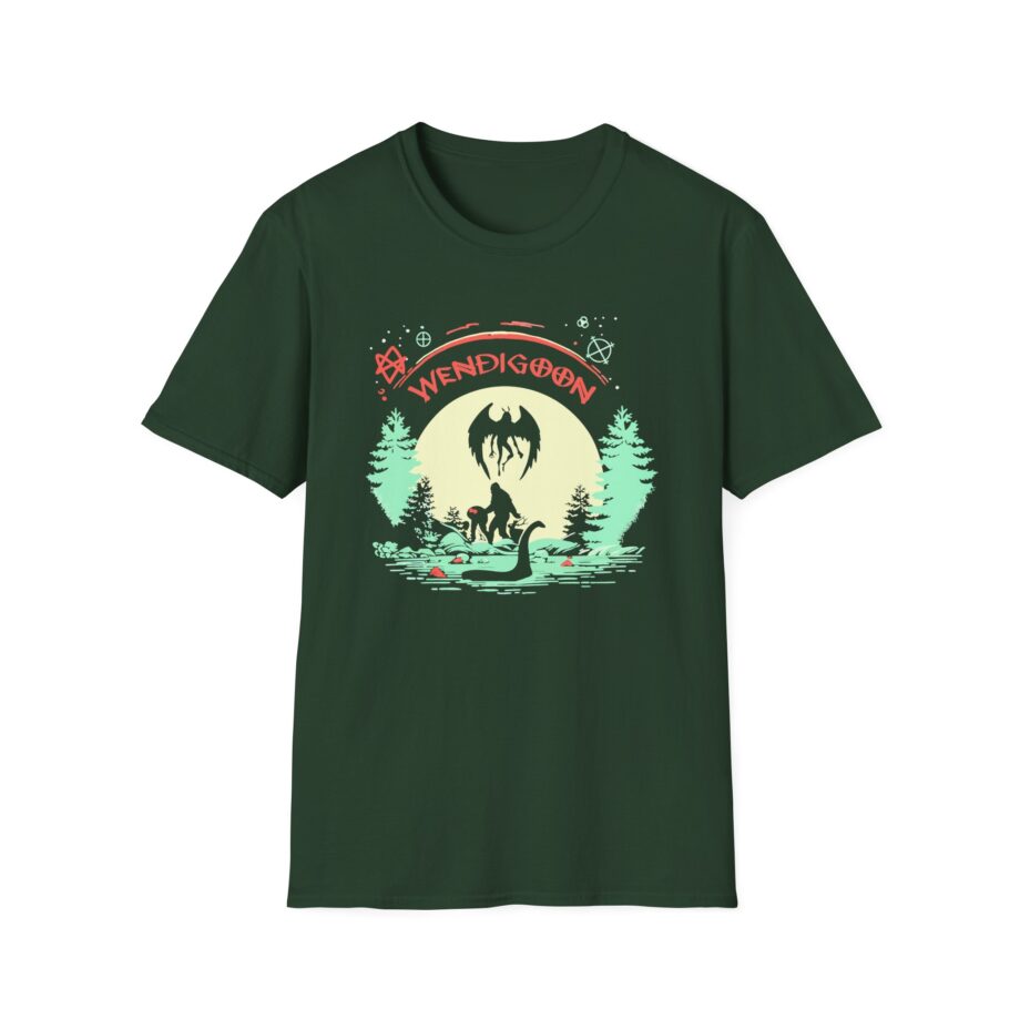 Wendigoon Cryptids on Tour Unisex Softstyle Tee