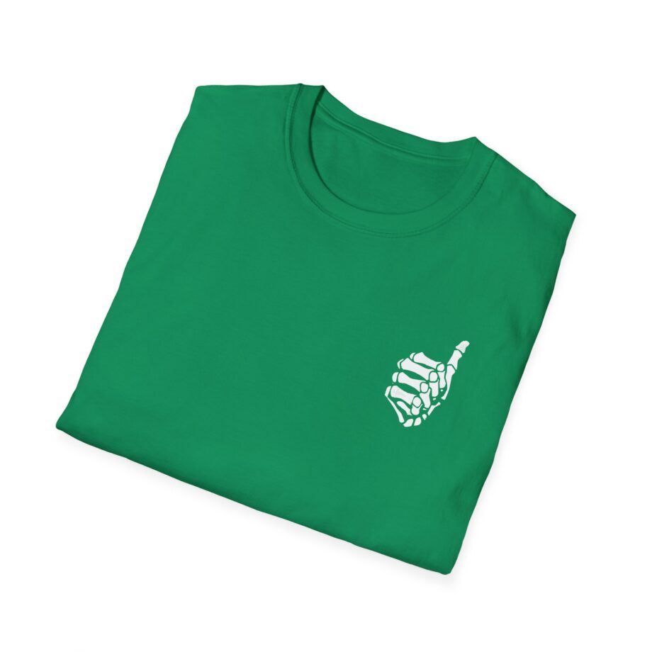 Mrballen Embroidered Skeleton Thumb Unisex Softstyle T-Shirt