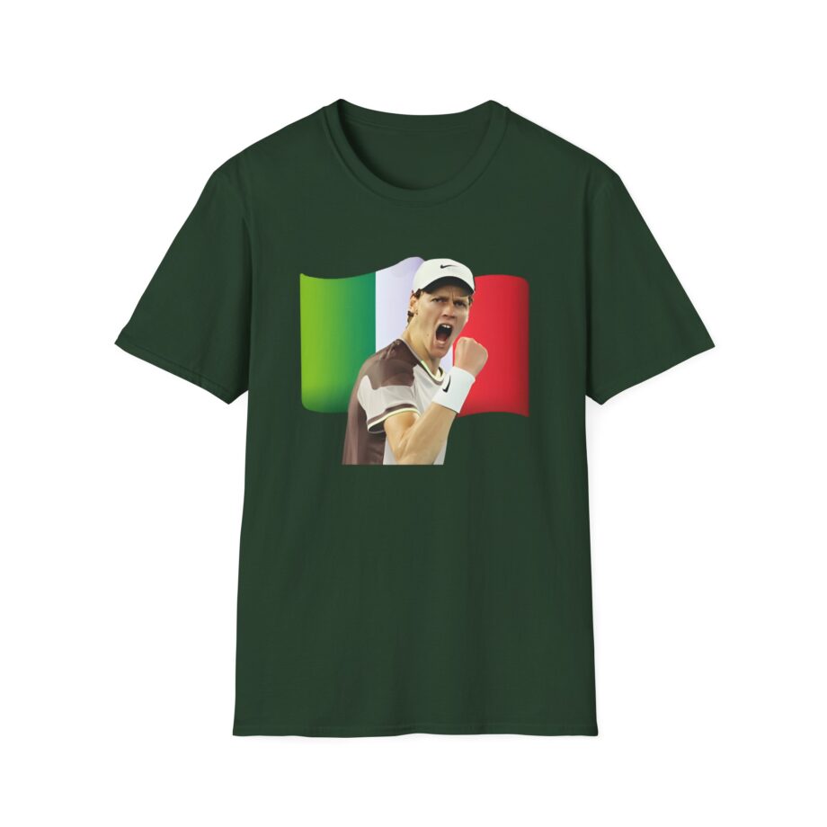 Jannik Sinner Italian Tennis Star Fan Unisex Softstyle T-Shirt