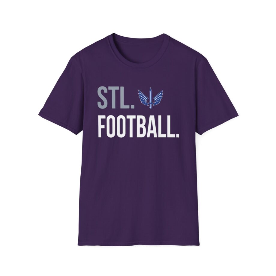 St. Louis Battlehawks 108 Stitches Football Spiral Unisex Softstyle T-shirt