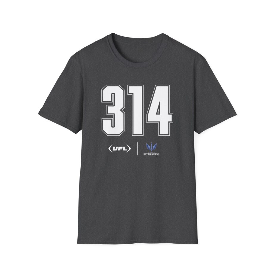 St. Louis Battlehawks Area Code Unisex Softstyle T-shirt