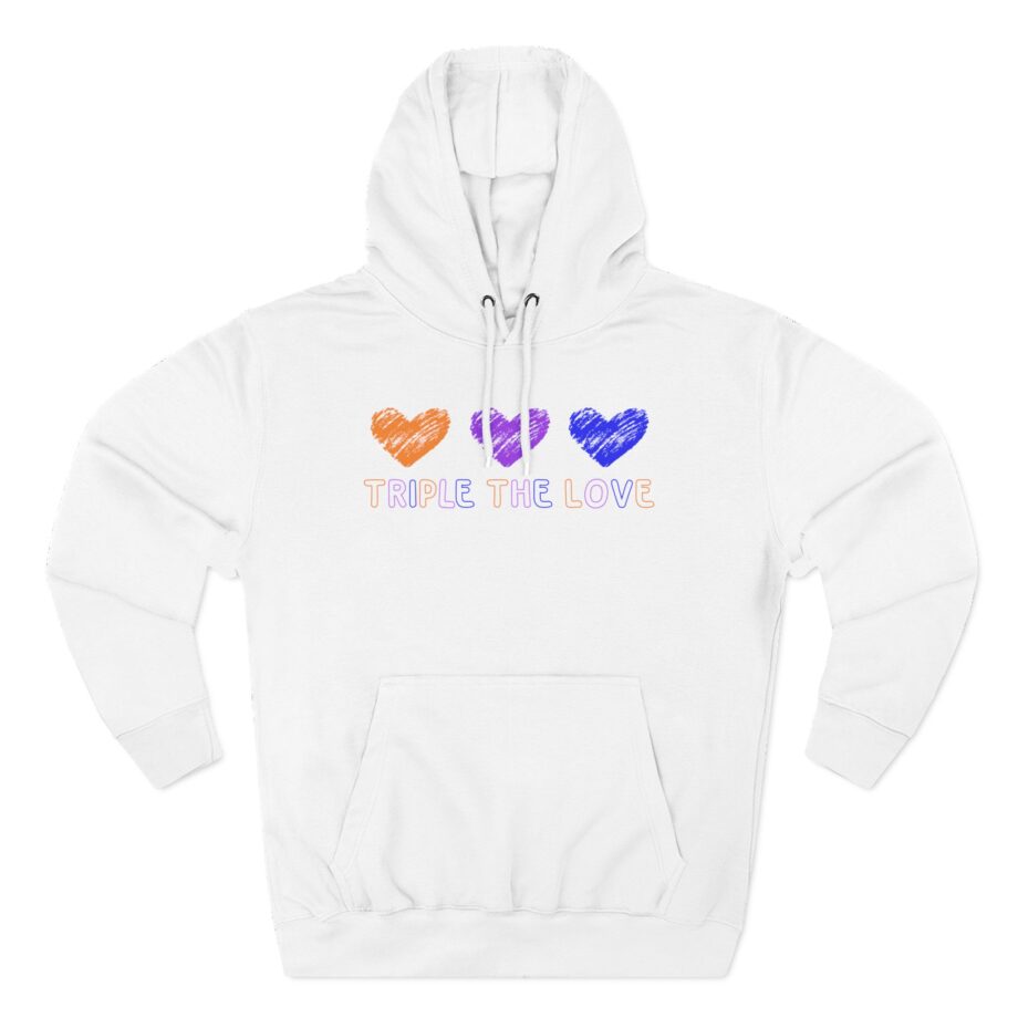 Fresh Love Triple the Love  Three-Panel Fleece Hoodie