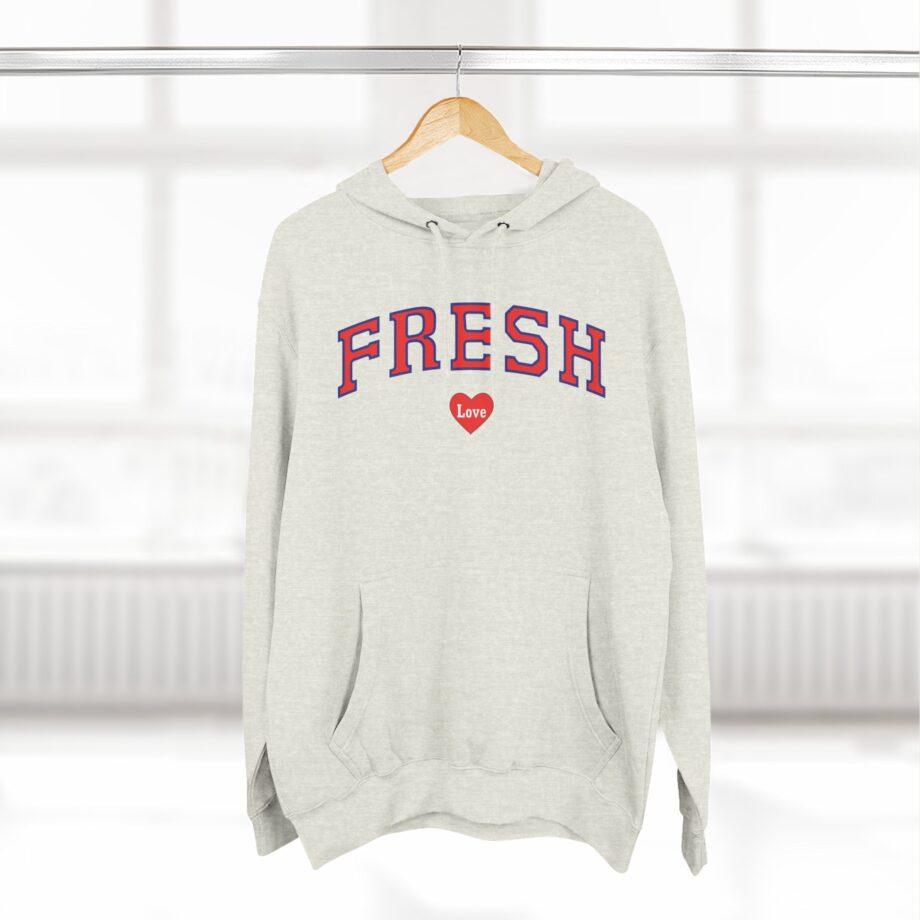 Fresh Love Heart  Three-panel Fleece Hoodie