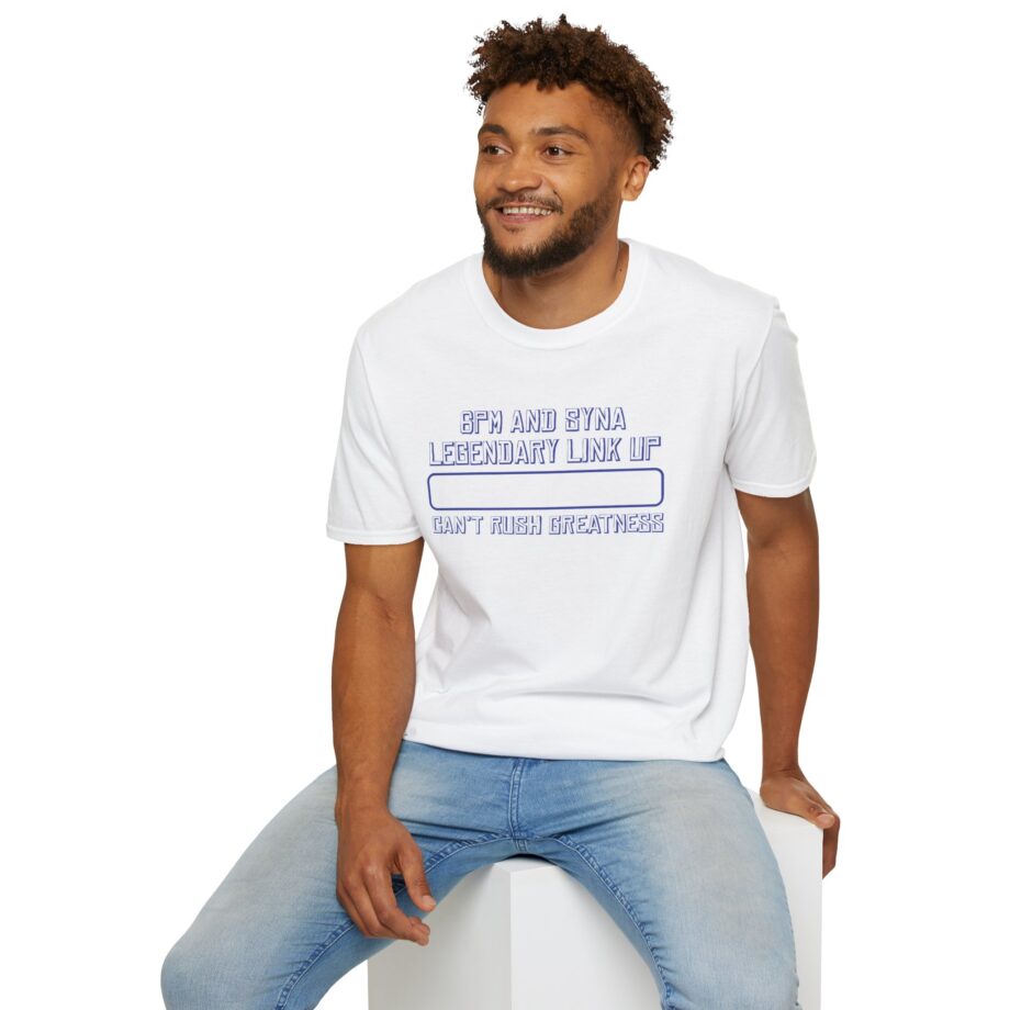 Central Cee 6pm and Syna Legendary Link Up Can't Rush Greatness Unisex Softstyle T-Shirt