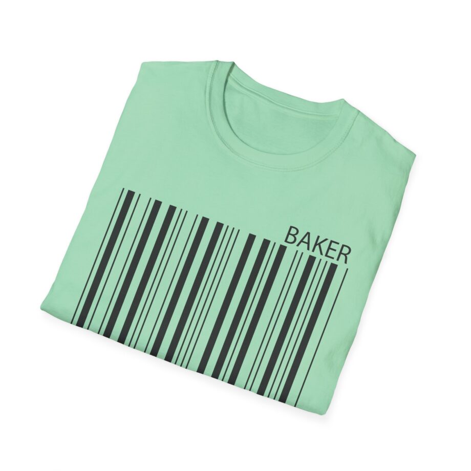 Maverick Barcode Baker Unisex Softstyle T-shirt