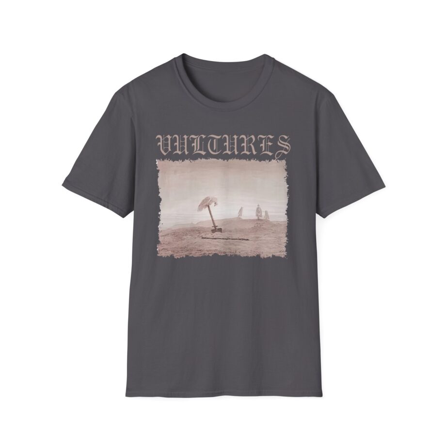 Vultures Graphic Unisex Softstyle T-Shirt - Edgy Vintage Art Tee