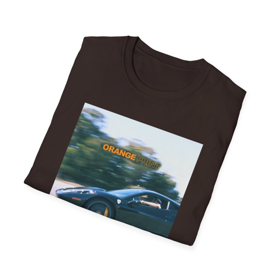 Larry June Orange Print Unisex Softstyle T-shirt
