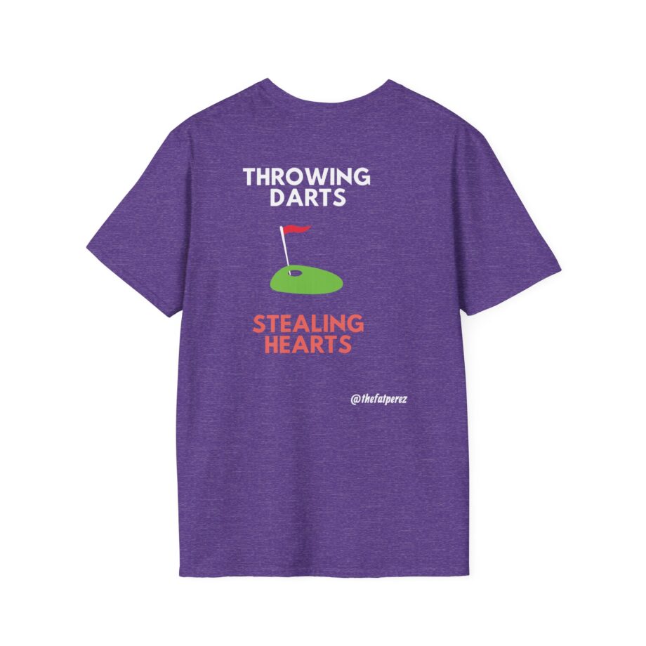 Fat Perez Throwing Darts Stealing Hearts Unisex Softstyle T-Shirt