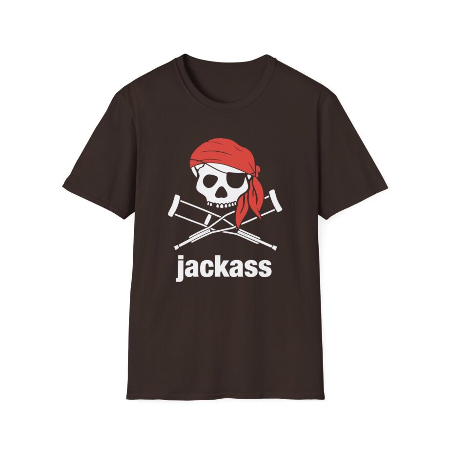 Jackass Skull and Crutches Unisex Softstyle T-Shirt
