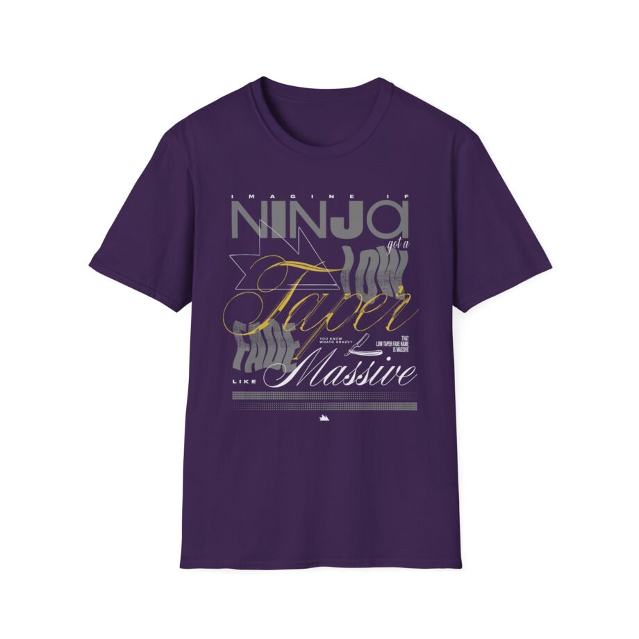 Ninja  Low Taper Fade Unisex Softstyle T-shirt
