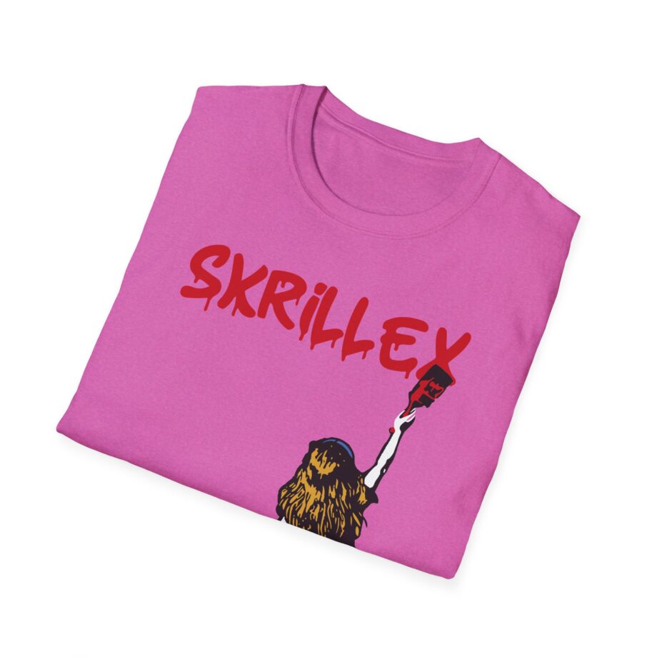 skrillex red girl Unisex Softstyle T-Shirt