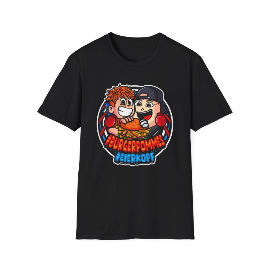 Burger Pommes eierkopf unisex softstyle t-shirt