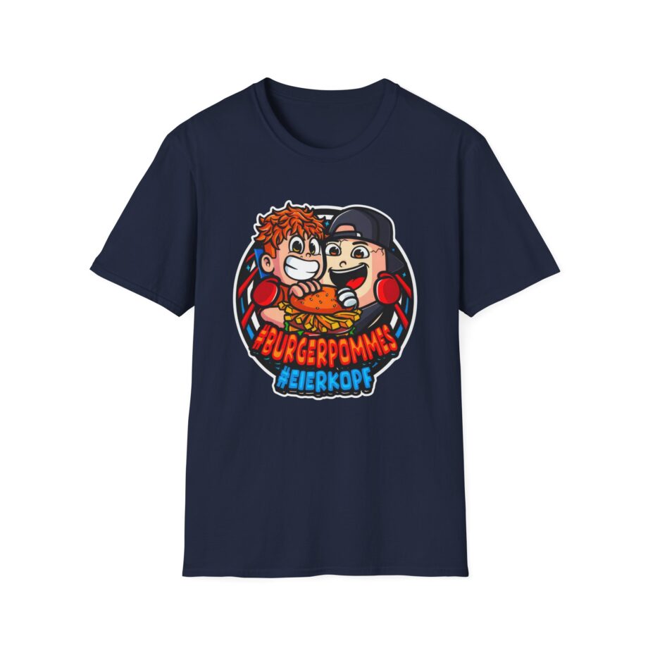 Burger Pommes eierkopf unisex softstyle t-shirt