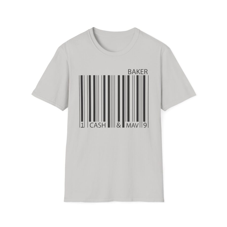 Maverick Barcode Baker Unisex Softstyle T-shirt