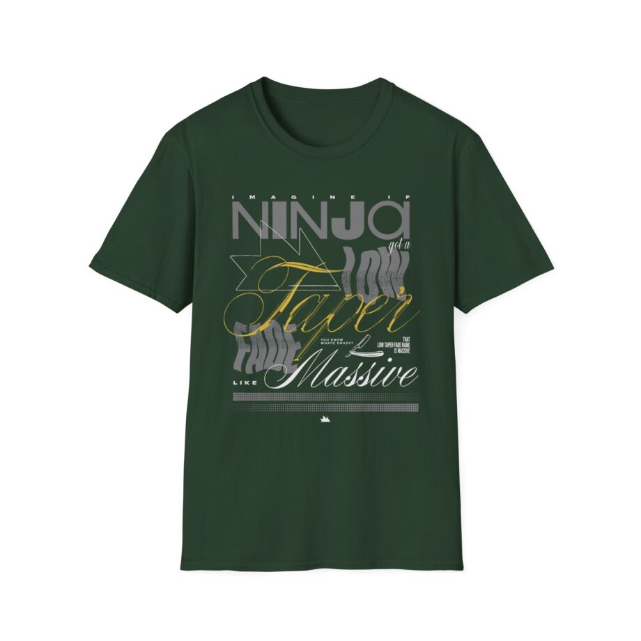 Ninja  Low Taper Fade Unisex Softstyle T-shirt