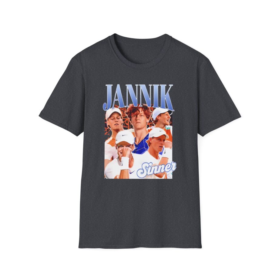Jannik Sinner Retro Art Unisex Softstyle T-Shirt