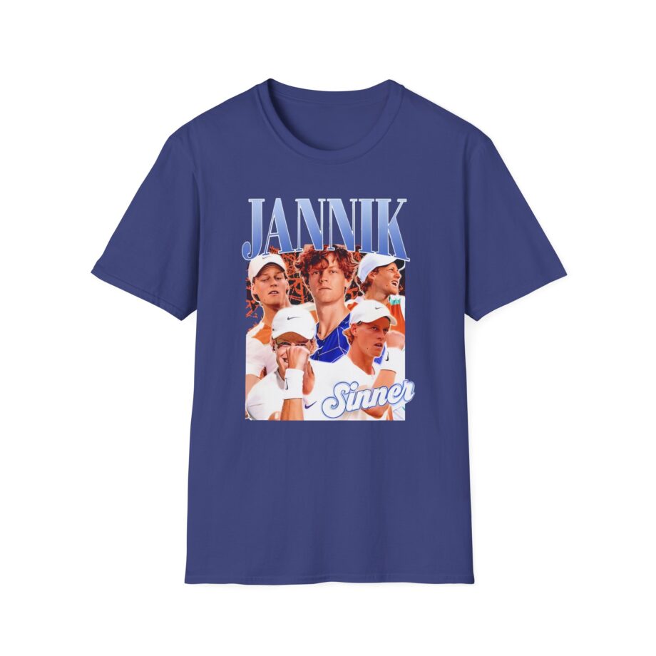Jannik Sinner Retro Art Unisex Softstyle T-Shirt