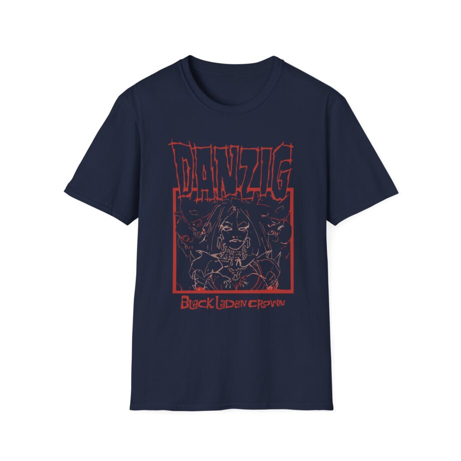 Danzig Black Laden Crown Unisex Softstyle T-shirt