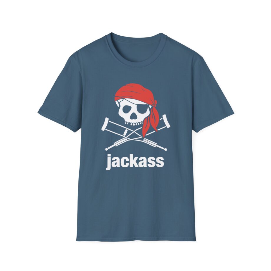 Jackass Skull and Crutches Unisex Softstyle T-Shirt