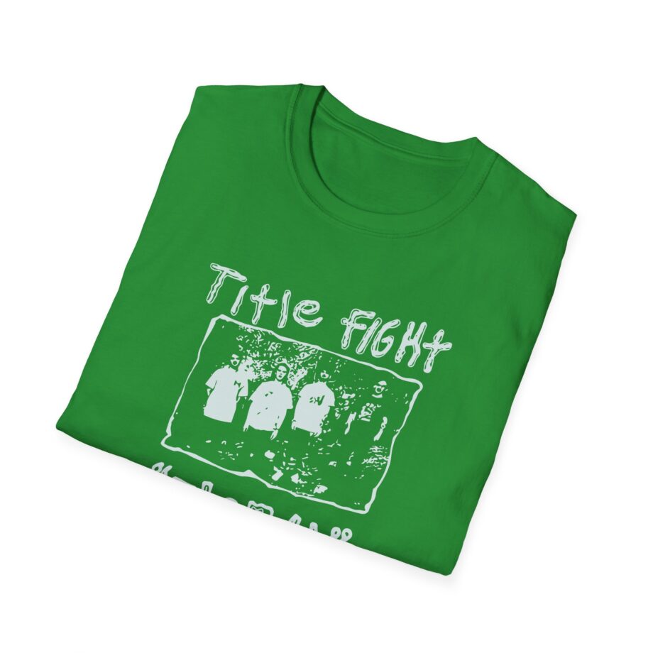 Title Fight Floral Green Unisex Softstyle T-Shirt