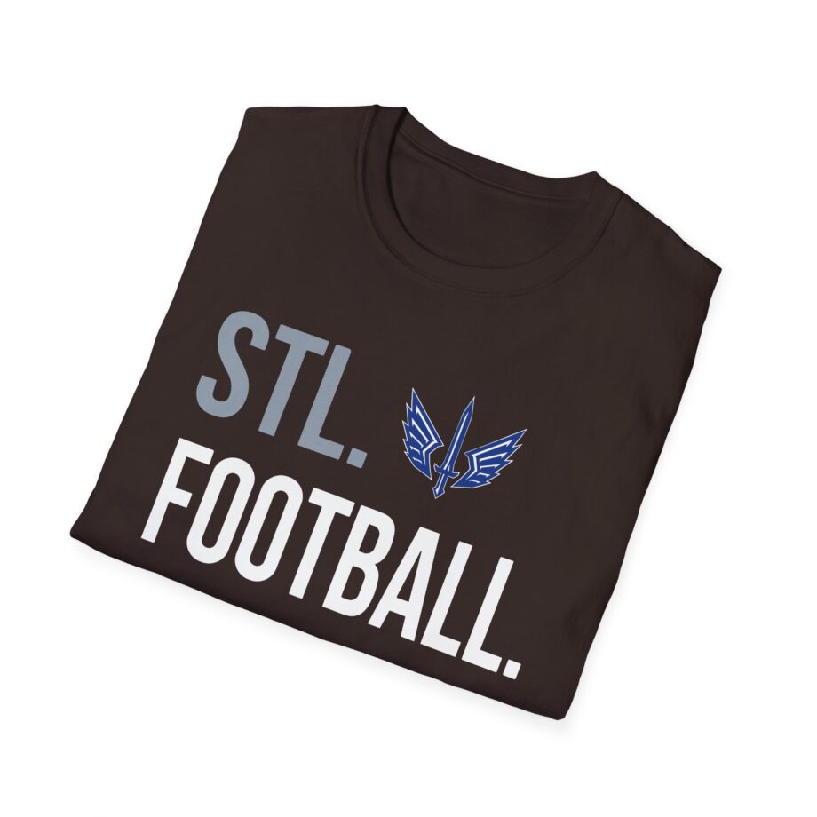 St. Louis Battlehawks 108 Stitches Football Spiral Unisex Softstyle T-shirt