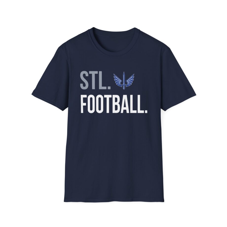 St. Louis Battlehawks 108 Stitches Football Spiral Unisex Softstyle T-shirt