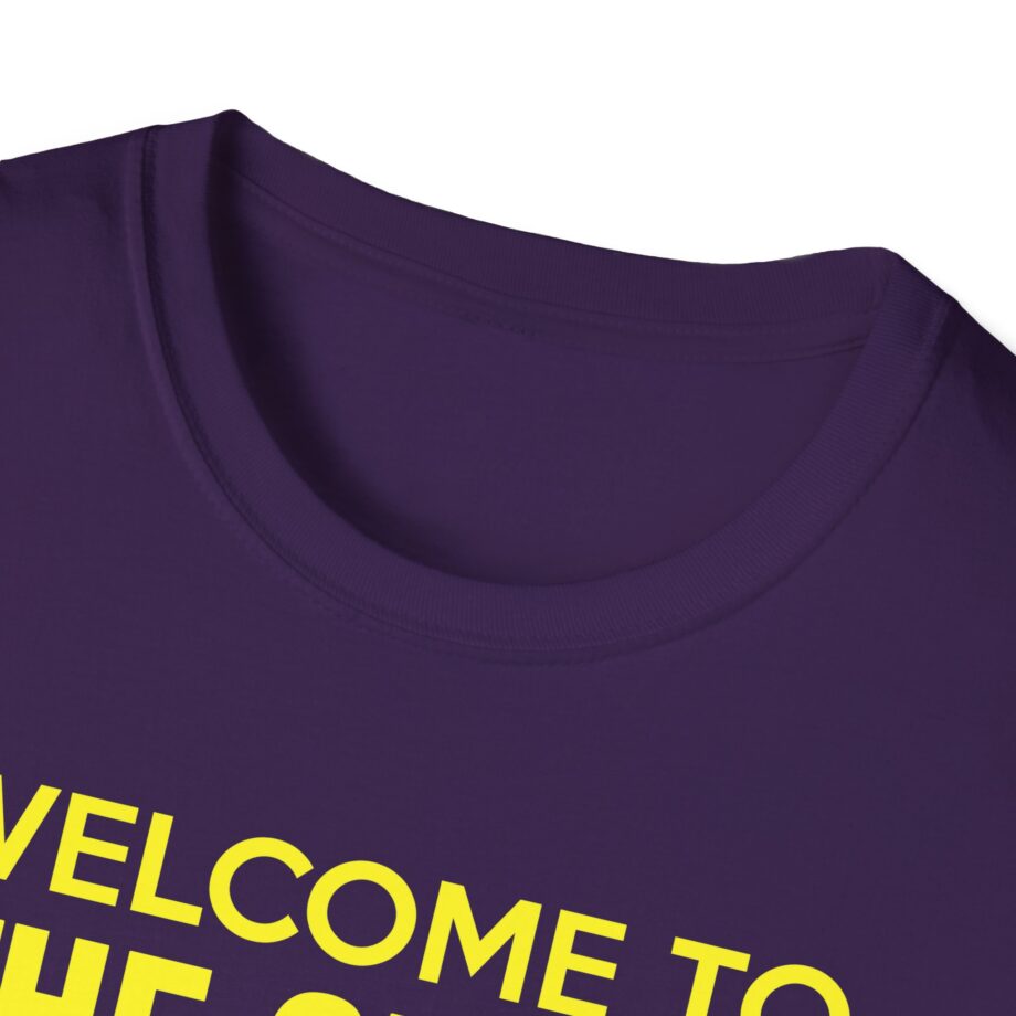 Bleachers  Welcome to the Greek Now, Go Home Unisex Softstyle T-shirt
