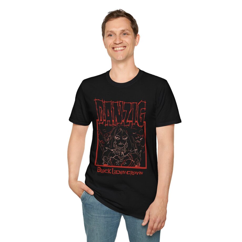 Danzig Black Laden Crown Unisex Softstyle T-shirt