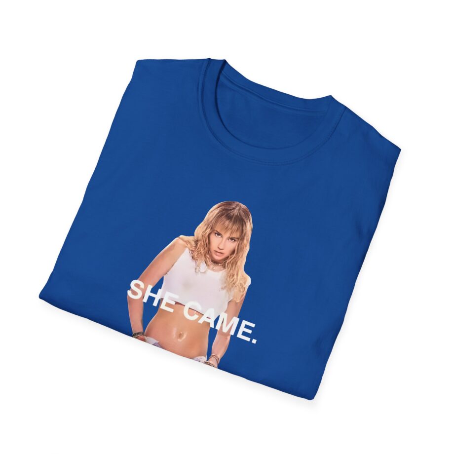 Miley Cyrus She Came Black Unisex Softstyle T-Shirt