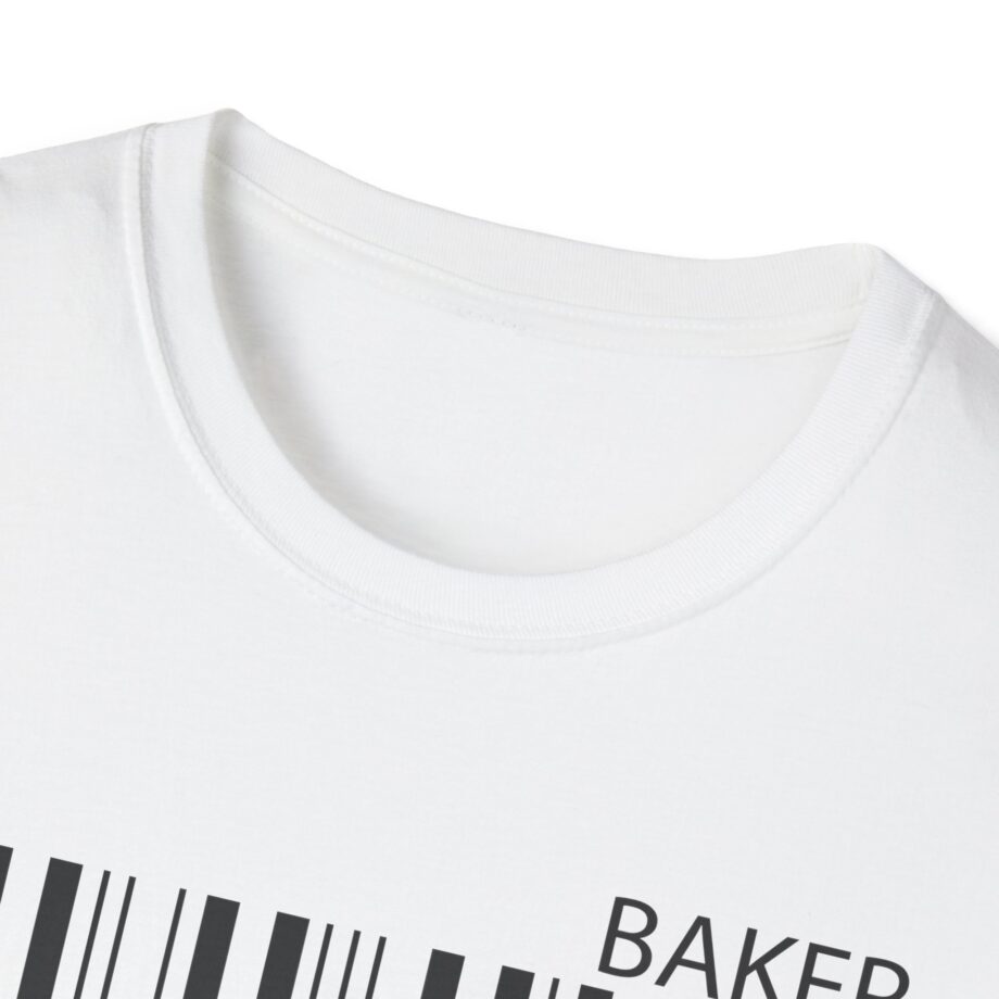 Maverick Barcode Baker Unisex Softstyle T-shirt