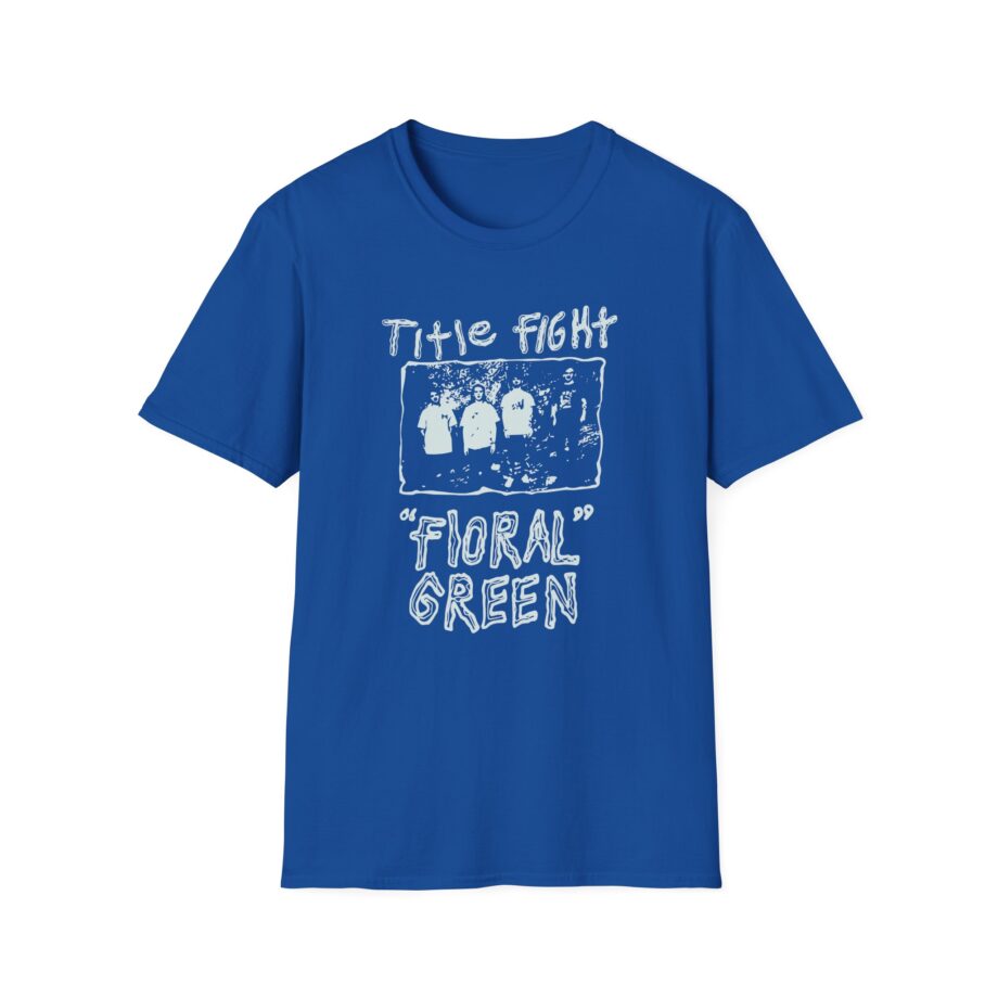 Title Fight Floral Green Unisex Softstyle T-Shirt