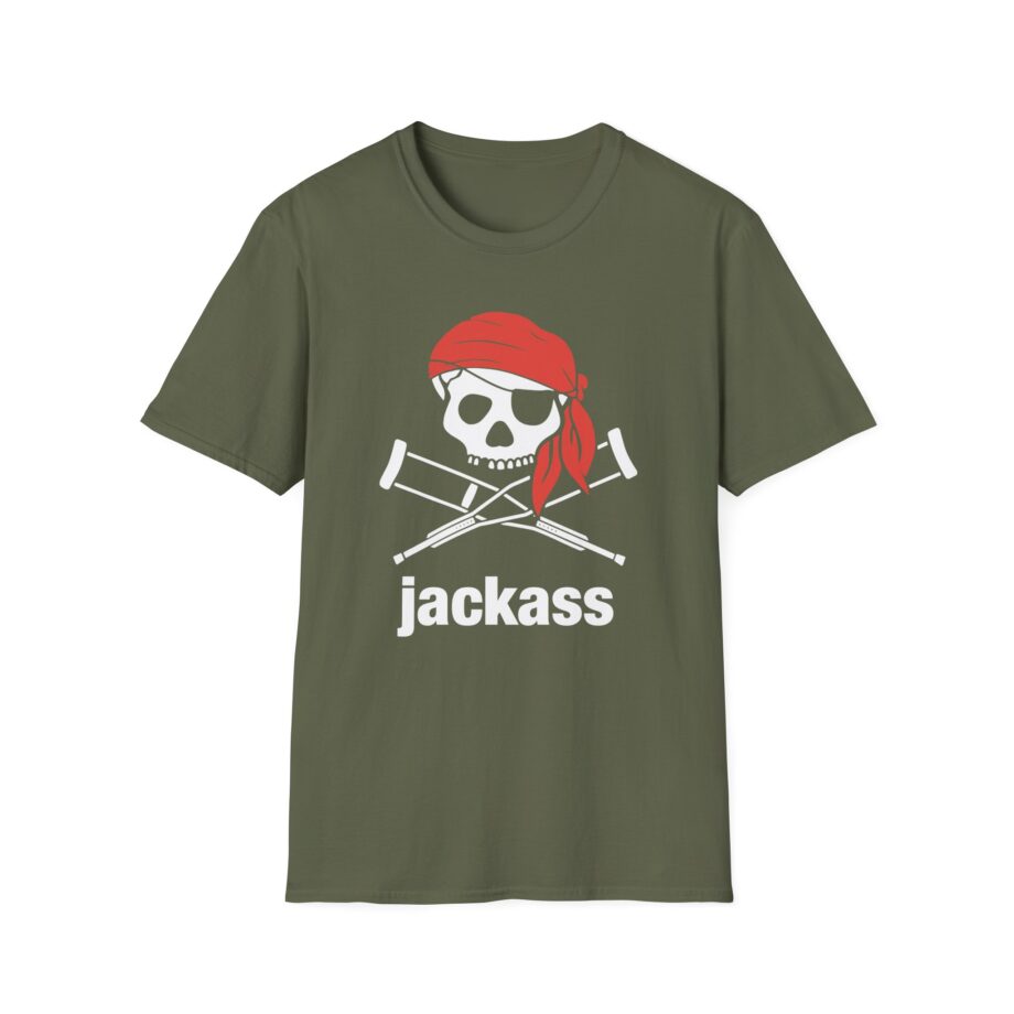 Jackass Skull and Crutches Unisex Softstyle T-Shirt