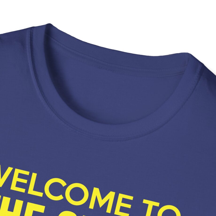 Bleachers  Welcome to the Greek Now, Go Home Unisex Softstyle T-shirt