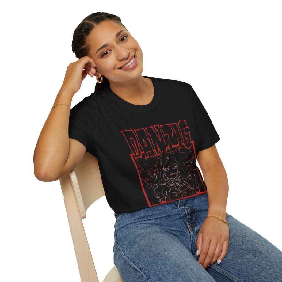 Danzig Black Laden Crown Unisex Softstyle T-shirt