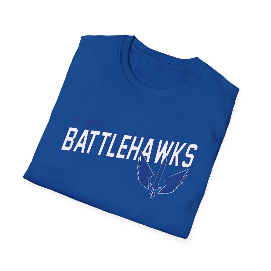 St. Louis Battlehawks 108 Stitches Tarc Merman  Unisex Softstyle T-Shirt