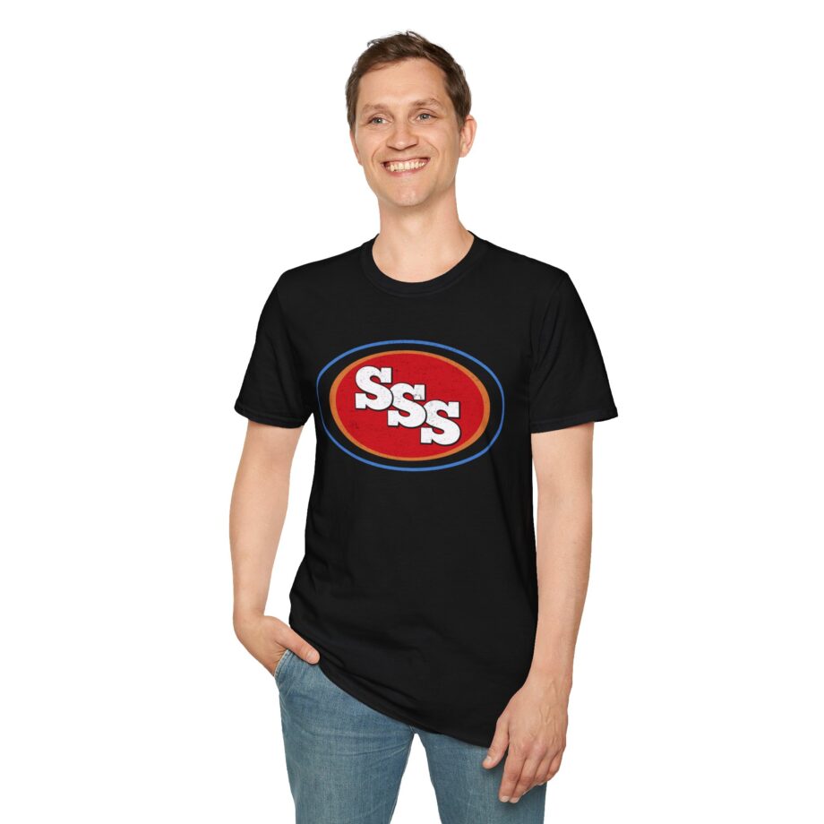 Seasick Steve Sss Oval Acid Unisex Softstyle T-Shirt