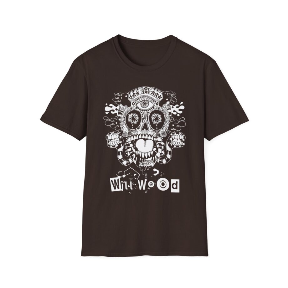Will Wood Host Skull Unisex Softstyle T-shirt