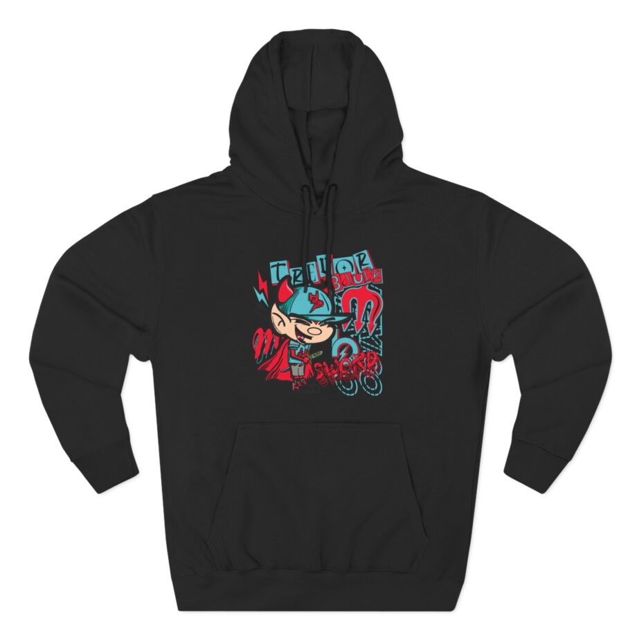 Trevor Bauer Diablo's Cartoon Three-Panel Fleece Hoodie