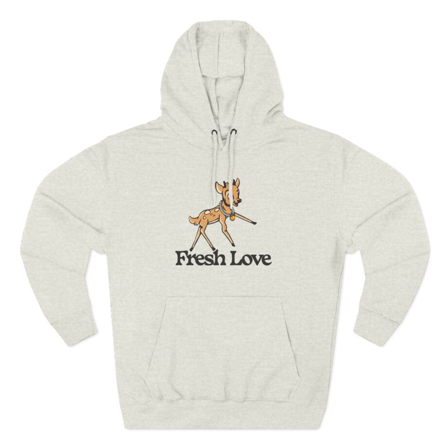 Fresh Love Bambi  Three-panel Fleece Hoodie