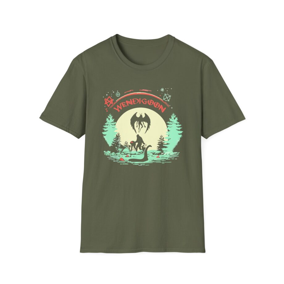 Wendigoon Cryptids on Tour Unisex Softstyle Tee