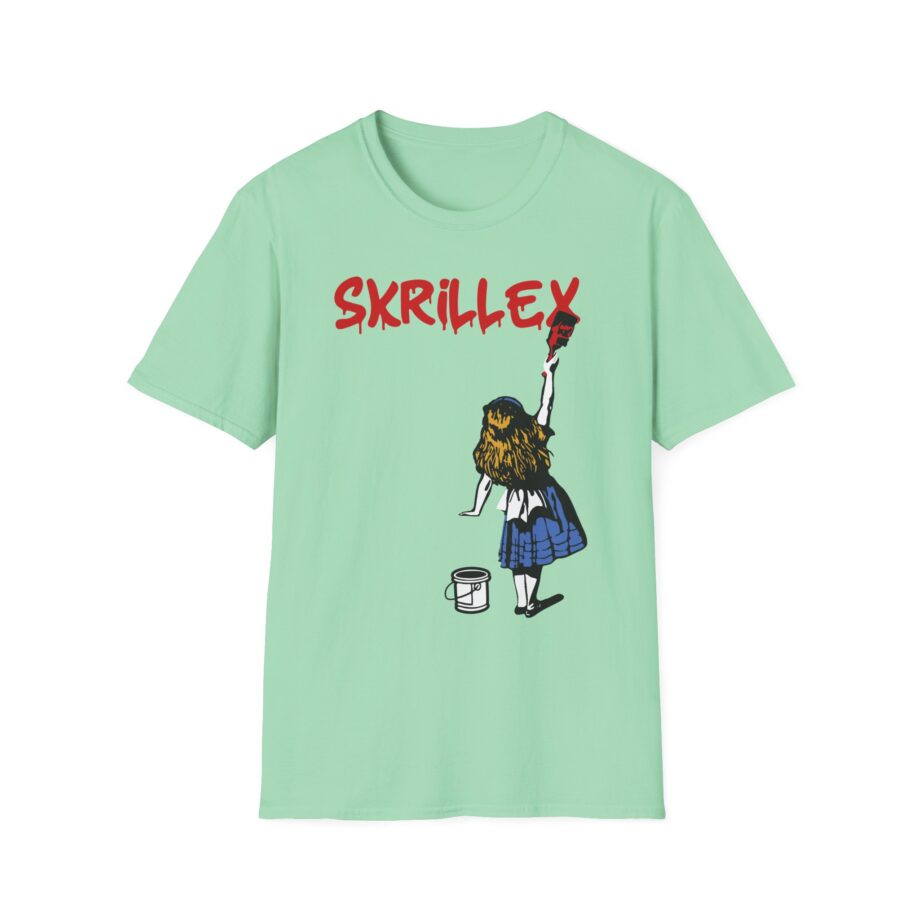 skrillex red girl Unisex Softstyle T-Shirt