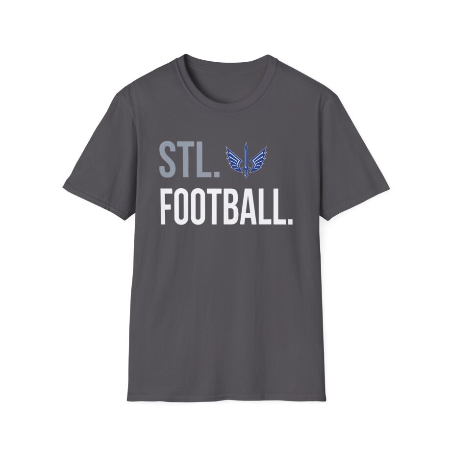 St. Louis Battlehawks 108 Stitches Football Spiral Unisex Softstyle T-shirt
